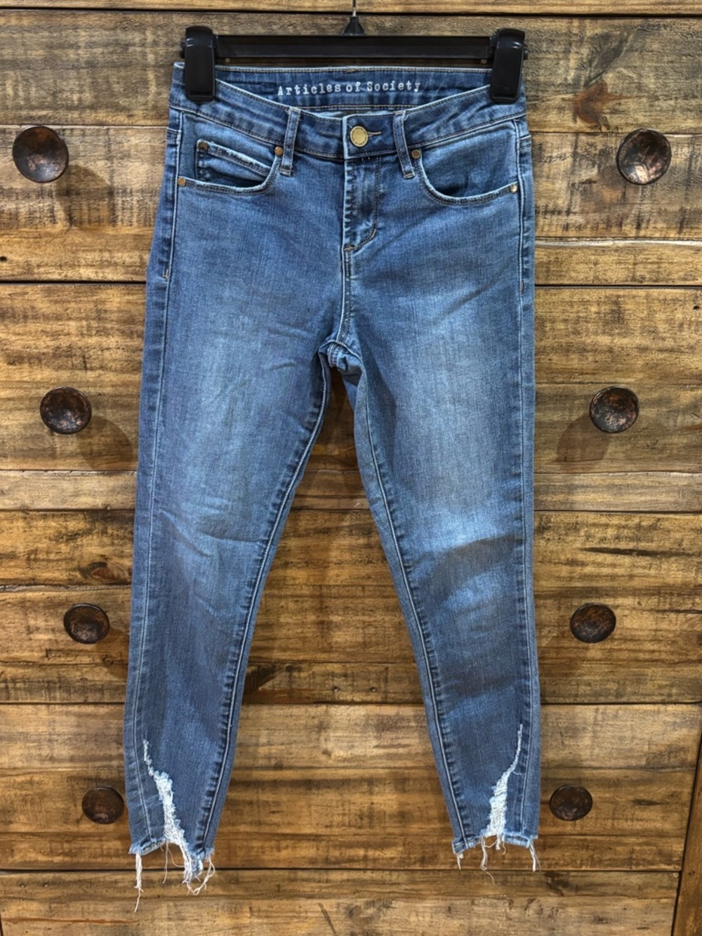 Articles Of Society Distressed Ankle Jeans